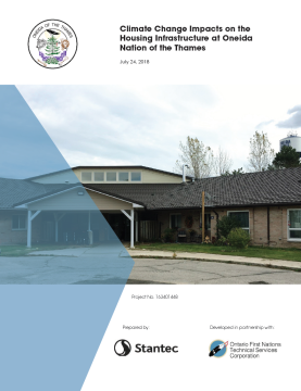 Front page of case study report, depicts building front entrance. Sky is overcast