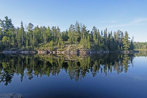 Ontario lake and trees